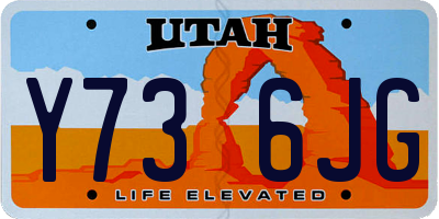 UT license plate Y736JG