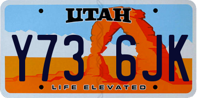 UT license plate Y736JK
