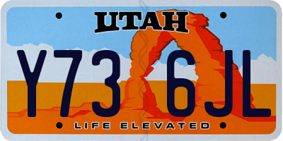 UT license plate Y736JL