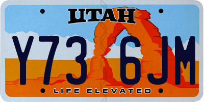 UT license plate Y736JM
