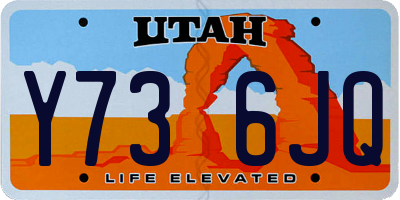 UT license plate Y736JQ