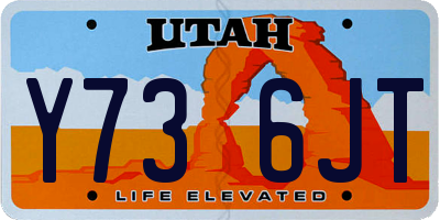 UT license plate Y736JT
