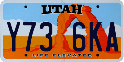 UT license plate Y736KA