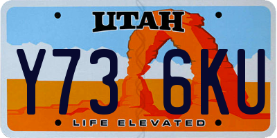 UT license plate Y736KU
