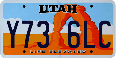UT license plate Y736LC