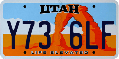 UT license plate Y736LF