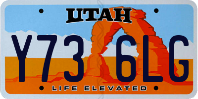 UT license plate Y736LG