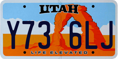 UT license plate Y736LJ