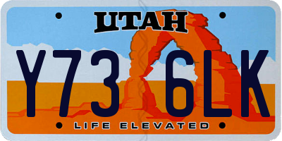 UT license plate Y736LK