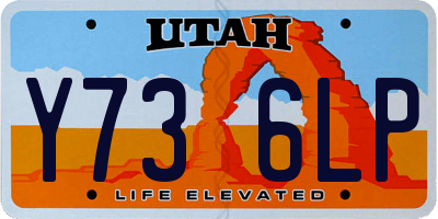UT license plate Y736LP