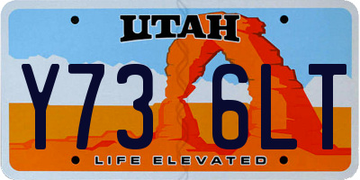 UT license plate Y736LT