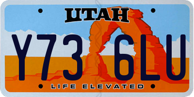 UT license plate Y736LU