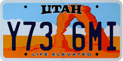 UT license plate Y736MI
