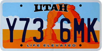 UT license plate Y736MK