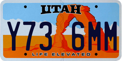 UT license plate Y736MM