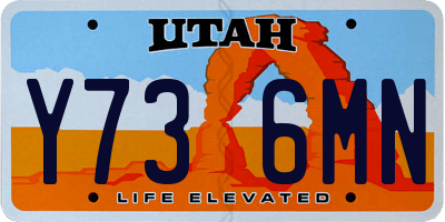 UT license plate Y736MN