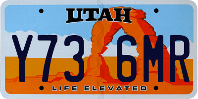 UT license plate Y736MR