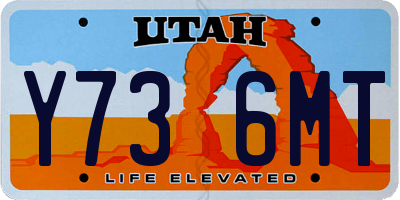 UT license plate Y736MT