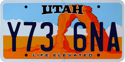 UT license plate Y736NA