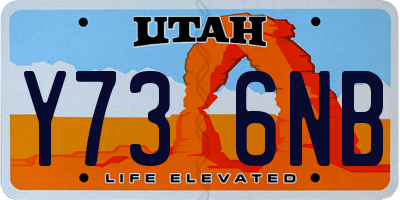 UT license plate Y736NB