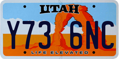 UT license plate Y736NC