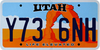 UT license plate Y736NH