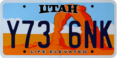 UT license plate Y736NK