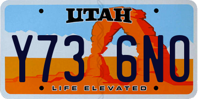 UT license plate Y736NO