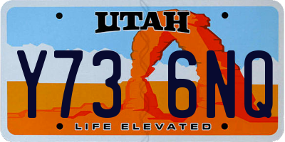 UT license plate Y736NQ