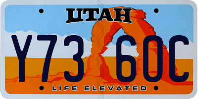 UT license plate Y736OC