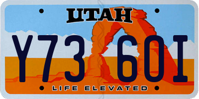 UT license plate Y736OI