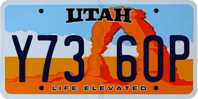 UT license plate Y736OP