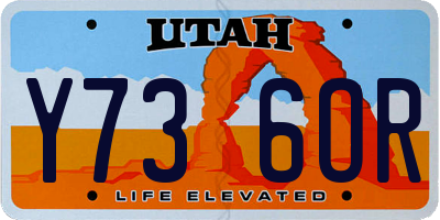 UT license plate Y736OR