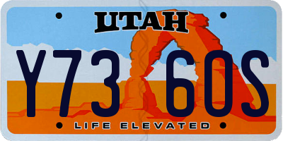 UT license plate Y736OS