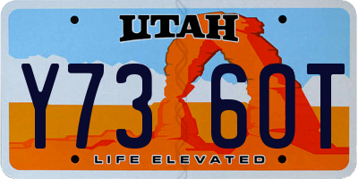 UT license plate Y736OT