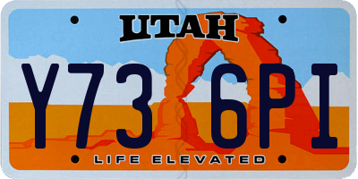 UT license plate Y736PI