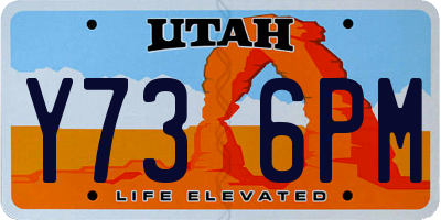 UT license plate Y736PM