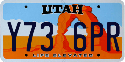 UT license plate Y736PR