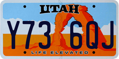 UT license plate Y736QJ