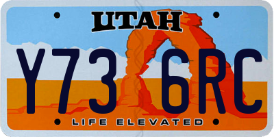UT license plate Y736RC