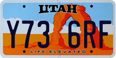 UT license plate Y736RF