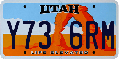 UT license plate Y736RM