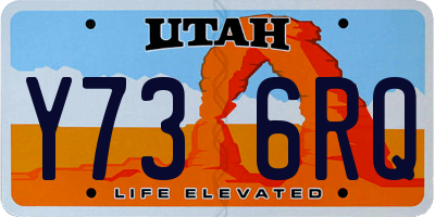 UT license plate Y736RQ