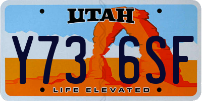 UT license plate Y736SF