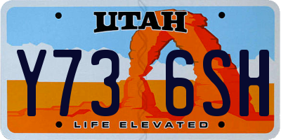 UT license plate Y736SH