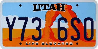 UT license plate Y736SO
