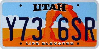 UT license plate Y736SR