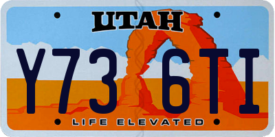 UT license plate Y736TI