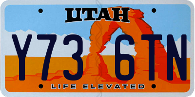 UT license plate Y736TN
