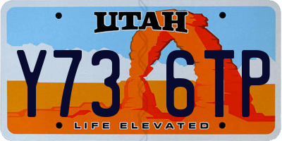 UT license plate Y736TP